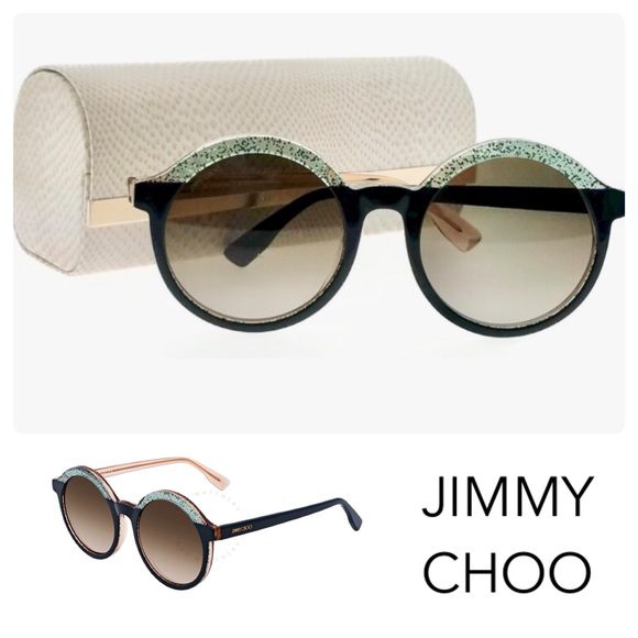 Jimmy Choo Accessories - Jimmy Choo Glam F-S-OTF LP 52mm Round Sunglasses